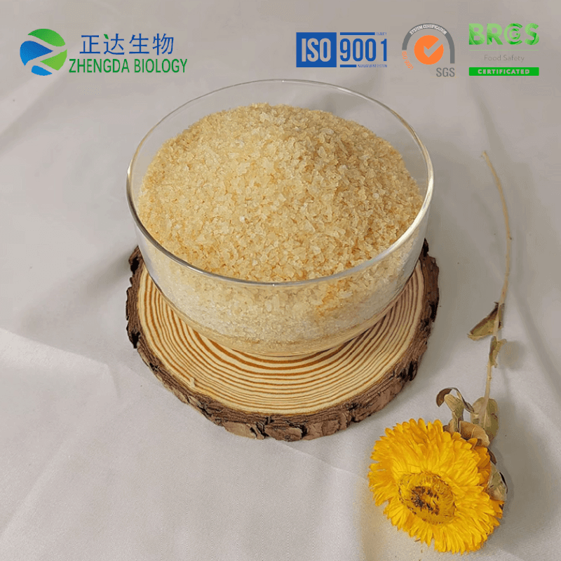 Edible gelatin granules