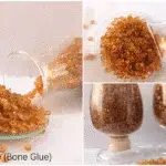 Strong adhesion bone glue made from natural collagen. Ideal for woodworking, bookbinding, and handicrafts.